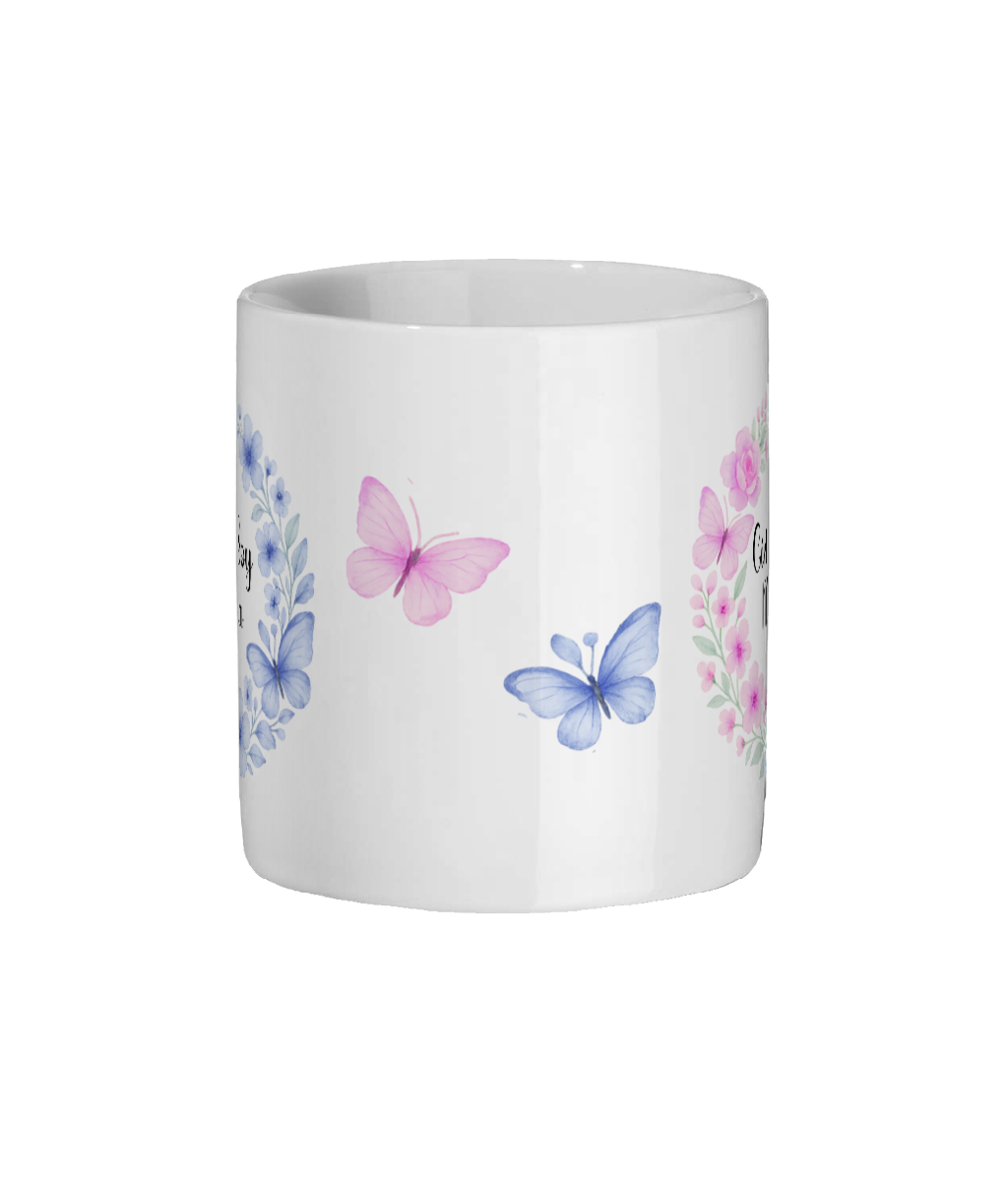 Girl & Boy Muma Ceramic Mug – Proud Mum of Both | Floral Motherhood Coffee Mug | Mum Gift