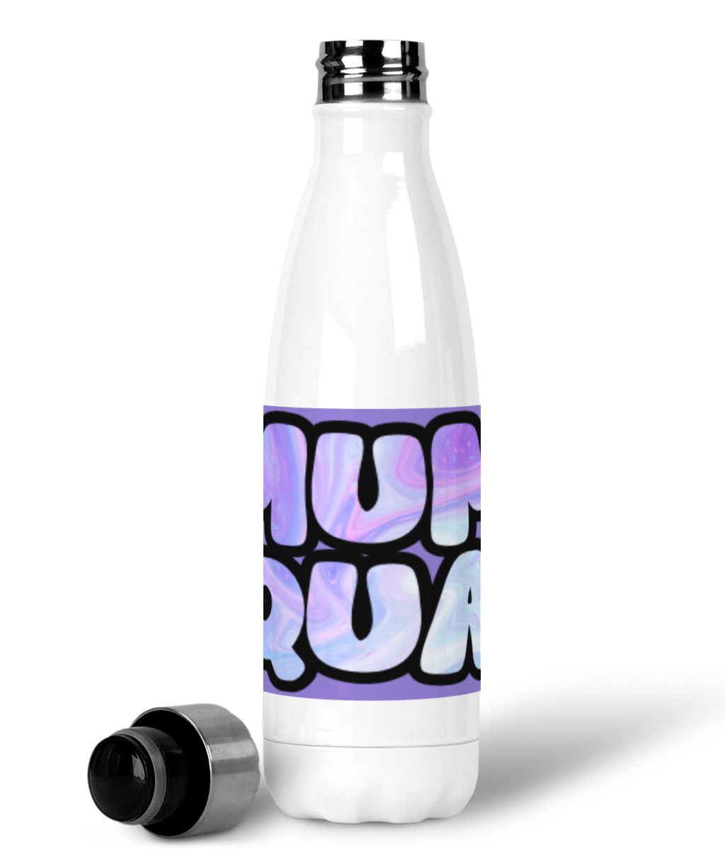 Mum Squad Water Bottle | Premium Stainless Steel Insulated Flask | Pastel Lilac Design | Reusable Eco Bottle for Busy Mums by Muma Prints