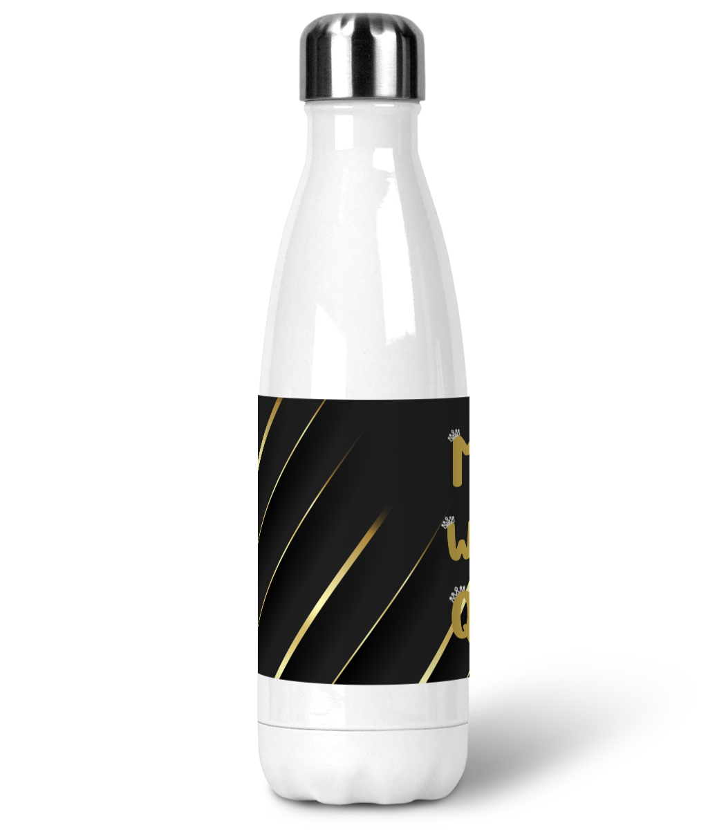 Muma. Warrior. Queen. Water Bottle | Premium Stainless Steel Insulated Flask | Empowering Mum Gift | Reusable Eco Bottle by Muma Prints