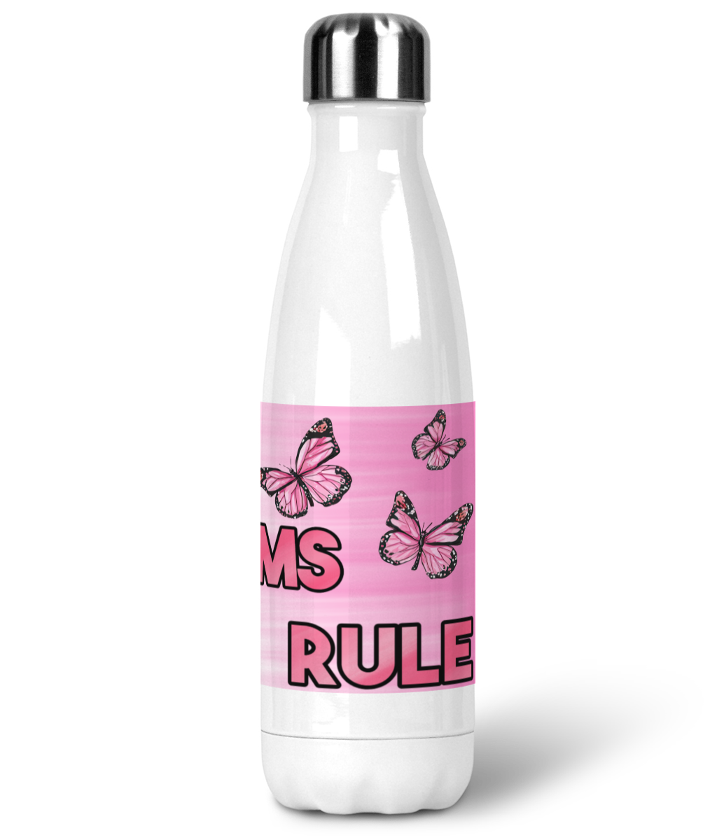 Single Mum Stainless Steel Water Bottle – Empowering Mum Quote Reusable Bottle | Stylish Everyday Mum Gift