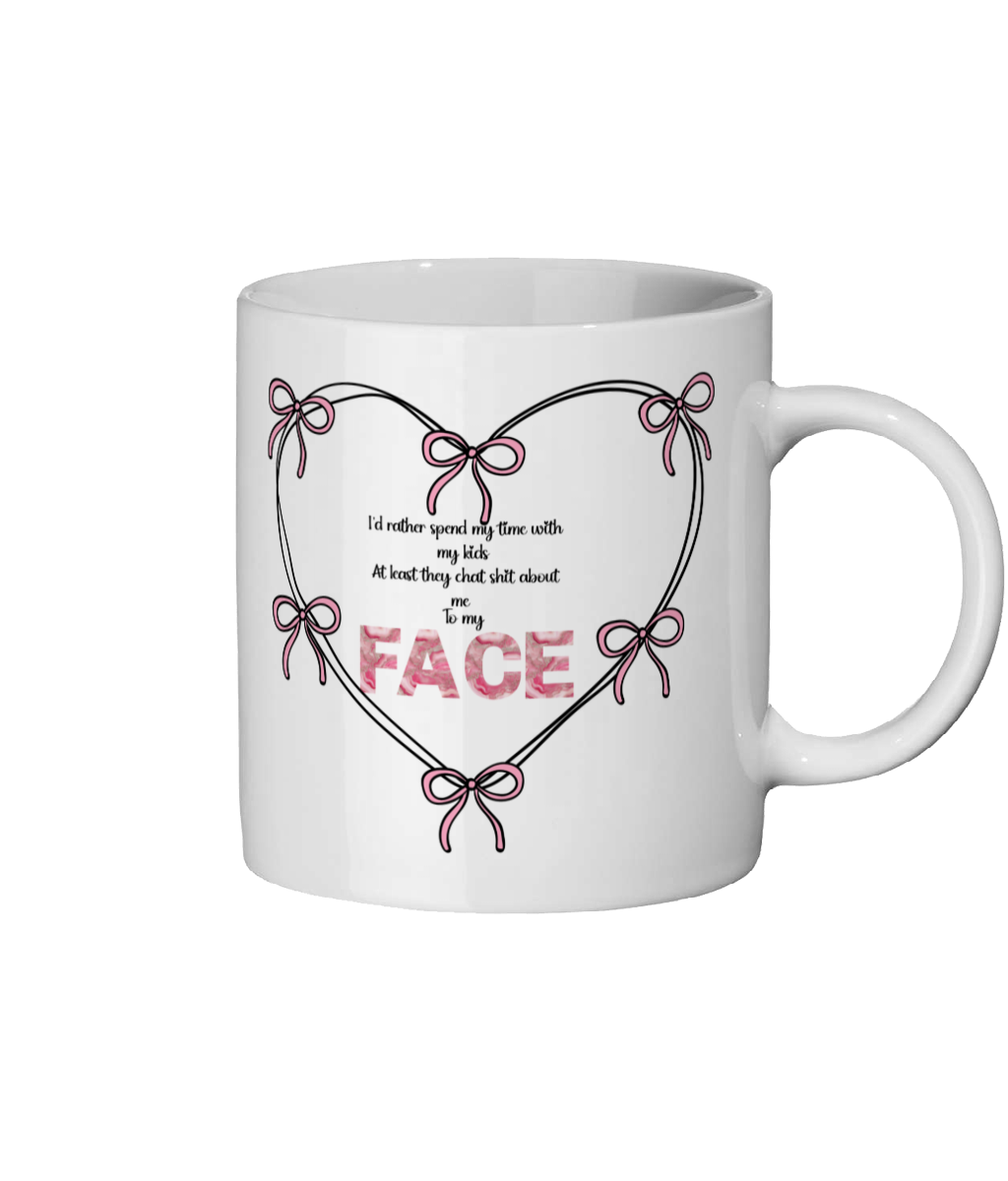 “I’d Rather Eat With My Kids Mug – Funny Mum Life Mug | 11oz Glossy Ceramic | Sarcastic Parenting Gift | Muma Prints”