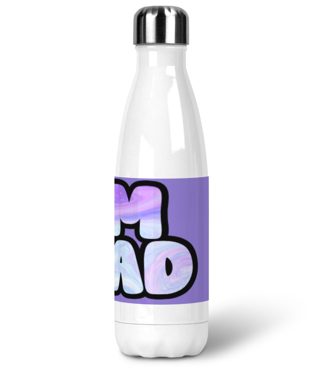 Mum Squad Water Bottle | Premium Stainless Steel Insulated Flask | Pastel Lilac Design | Reusable Eco Bottle for Busy Mums by Muma Prints